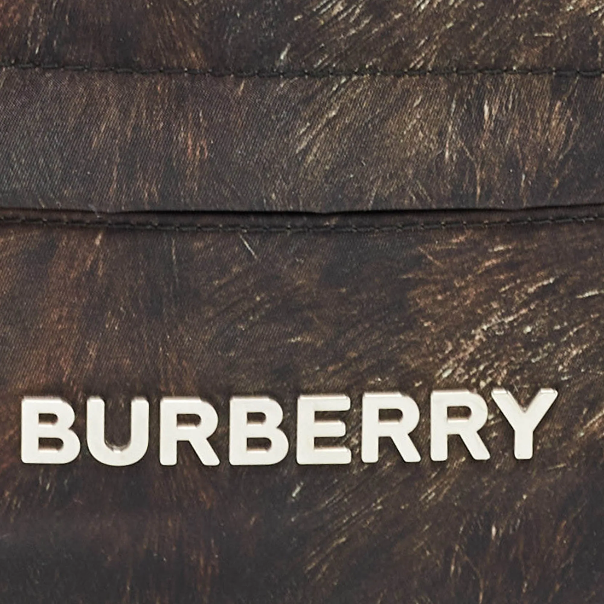 BURBERRY Black/Brown Nylon Convertible Backpack