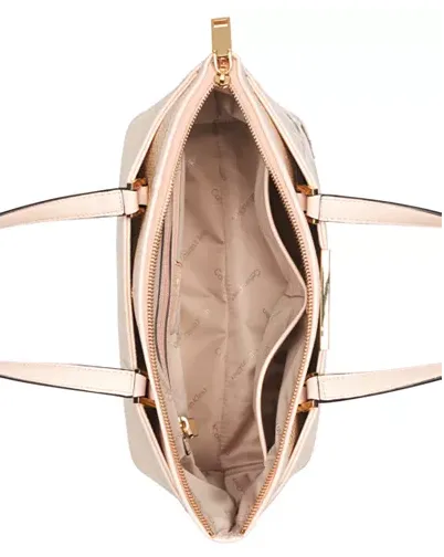 Calvin Klein Lola Large Satchel Natural FloralGold