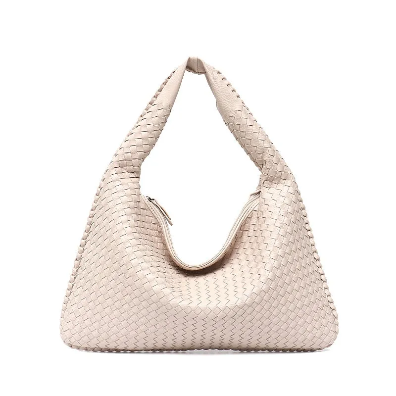 Capacity Patchwork Zipper Women Shoulder Bags