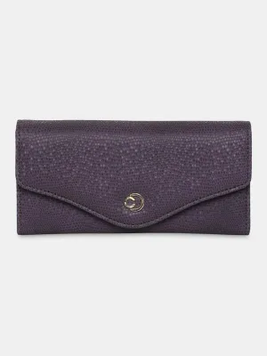 Caprese Ingrid Flapover Wallet Large Plum