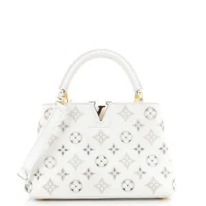 Capucines Bag Monogram Cutout Broderie Leather BB
