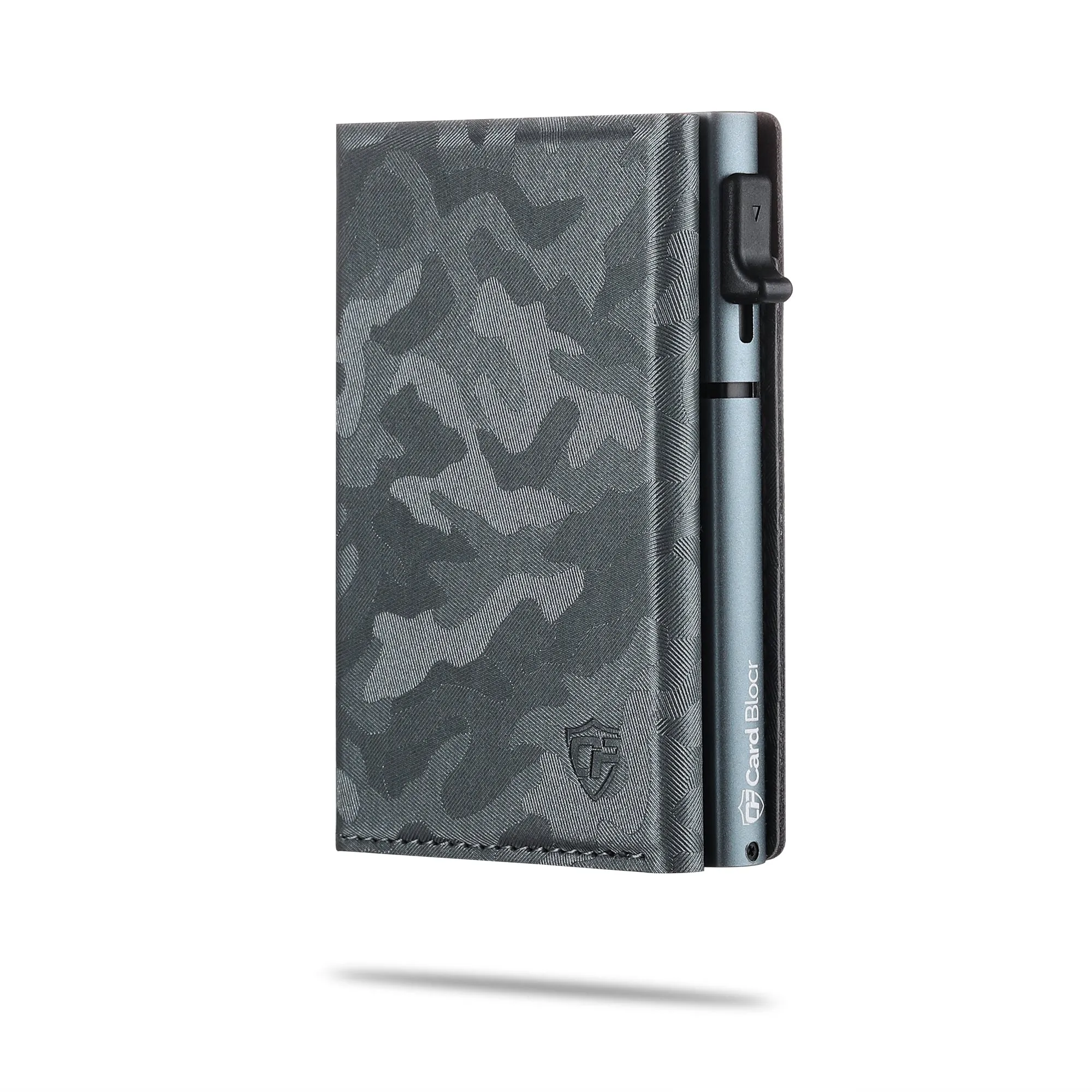 Card Blocr Slim RFID Blocking Credit Card Wallet Gray Camo