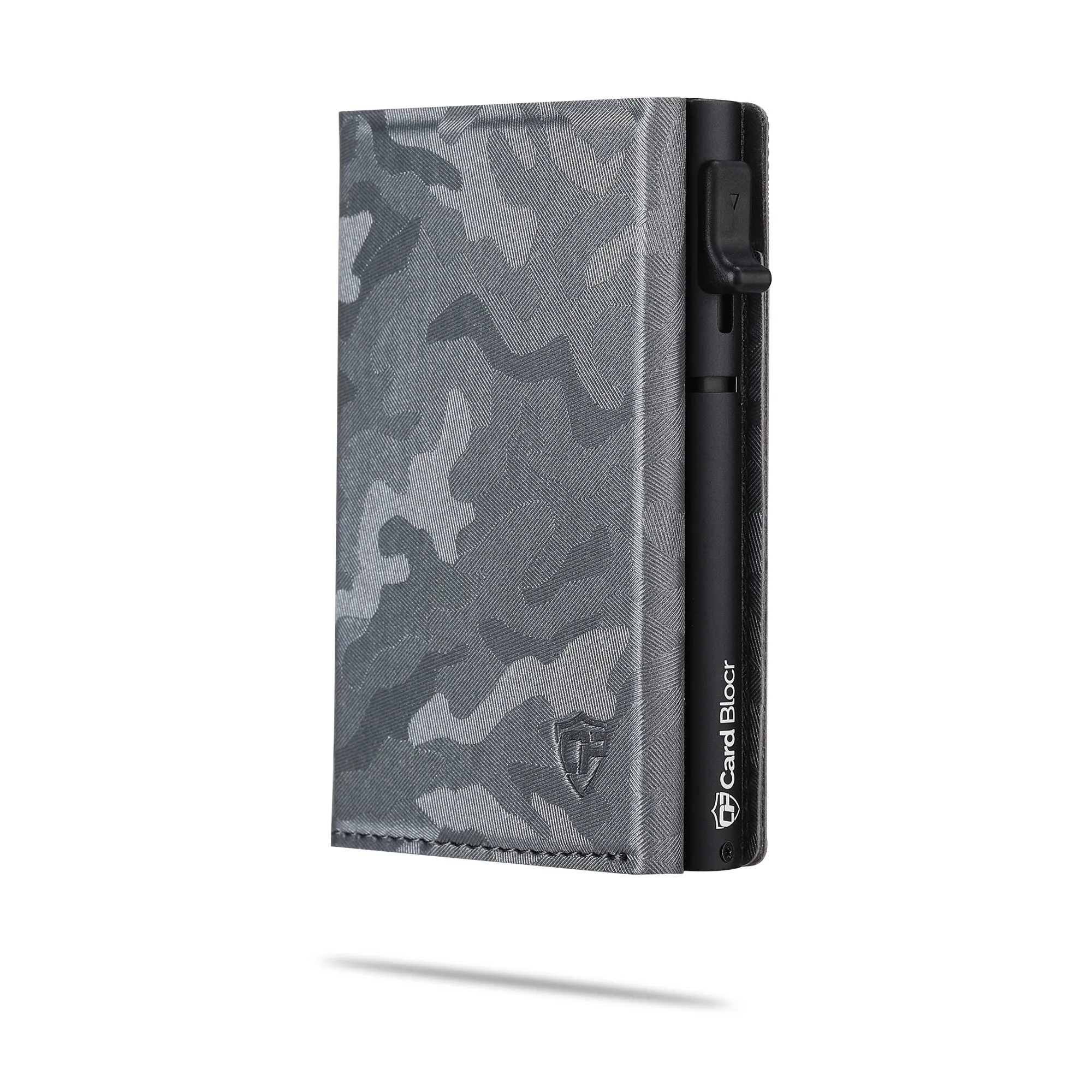 Card Blocr Slim RFID Blocking Credit Card Wallet Gray Camo