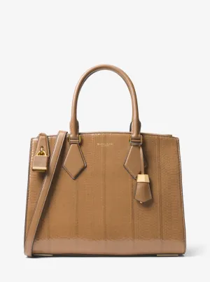 Casey Large Snakeskin Satchel