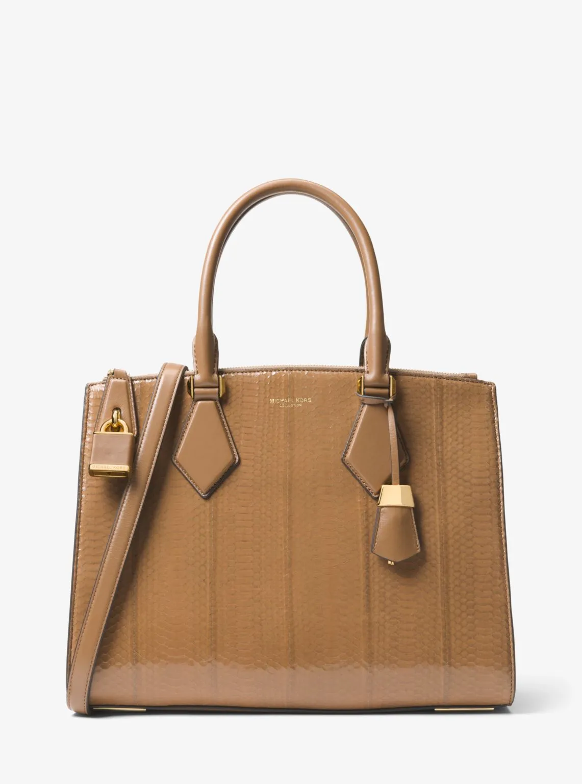 Casey Large Snakeskin Satchel