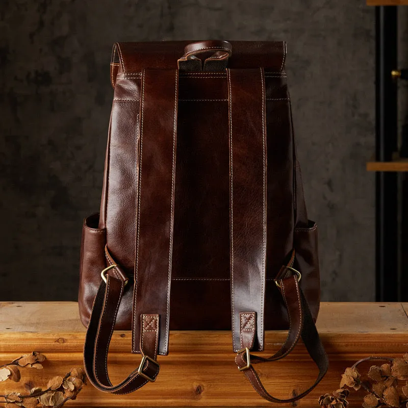 Casual men's shoulder bag Cow Leather Soft Handle