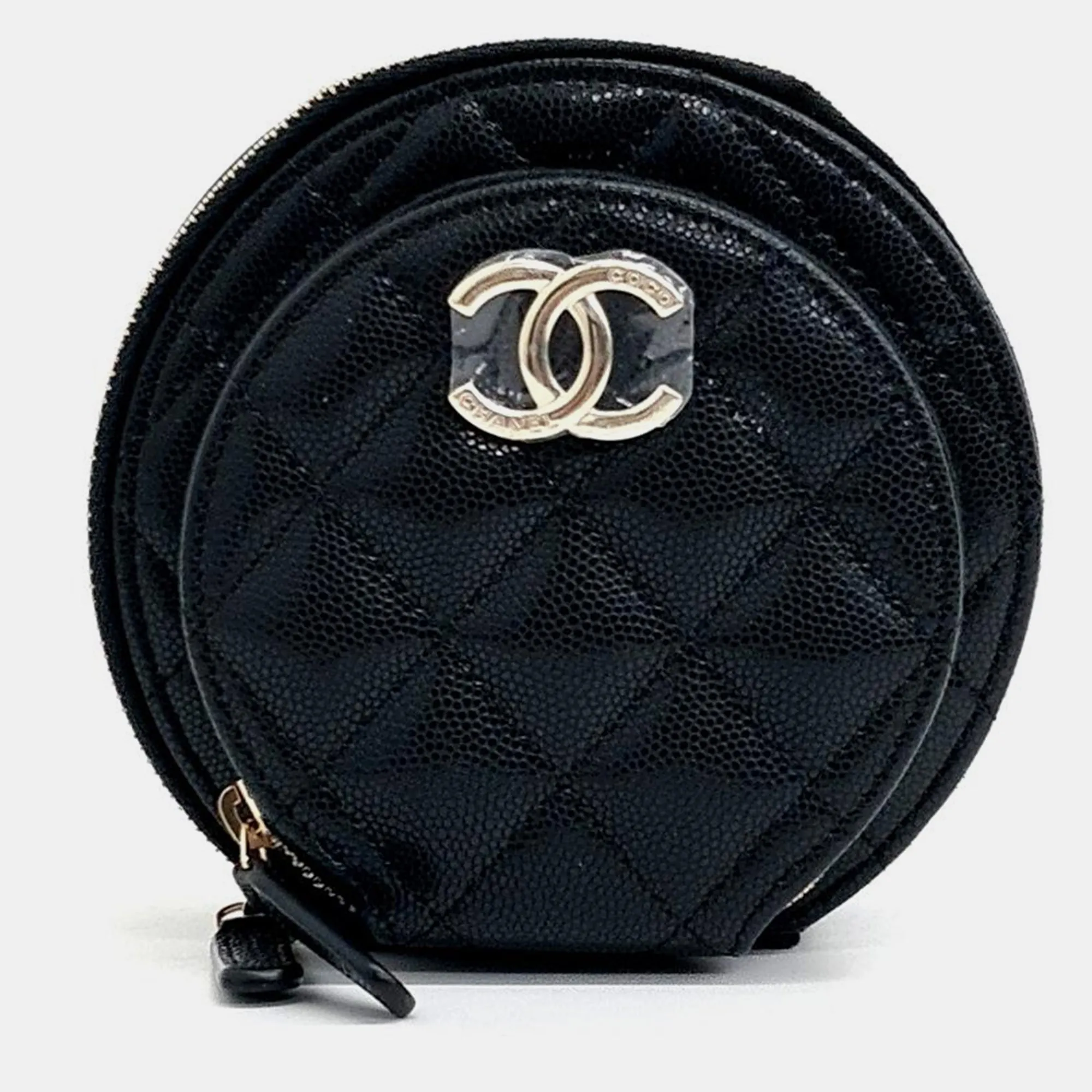Caviar Round Crossbody Bag