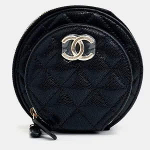 Caviar Round Crossbody Bag
