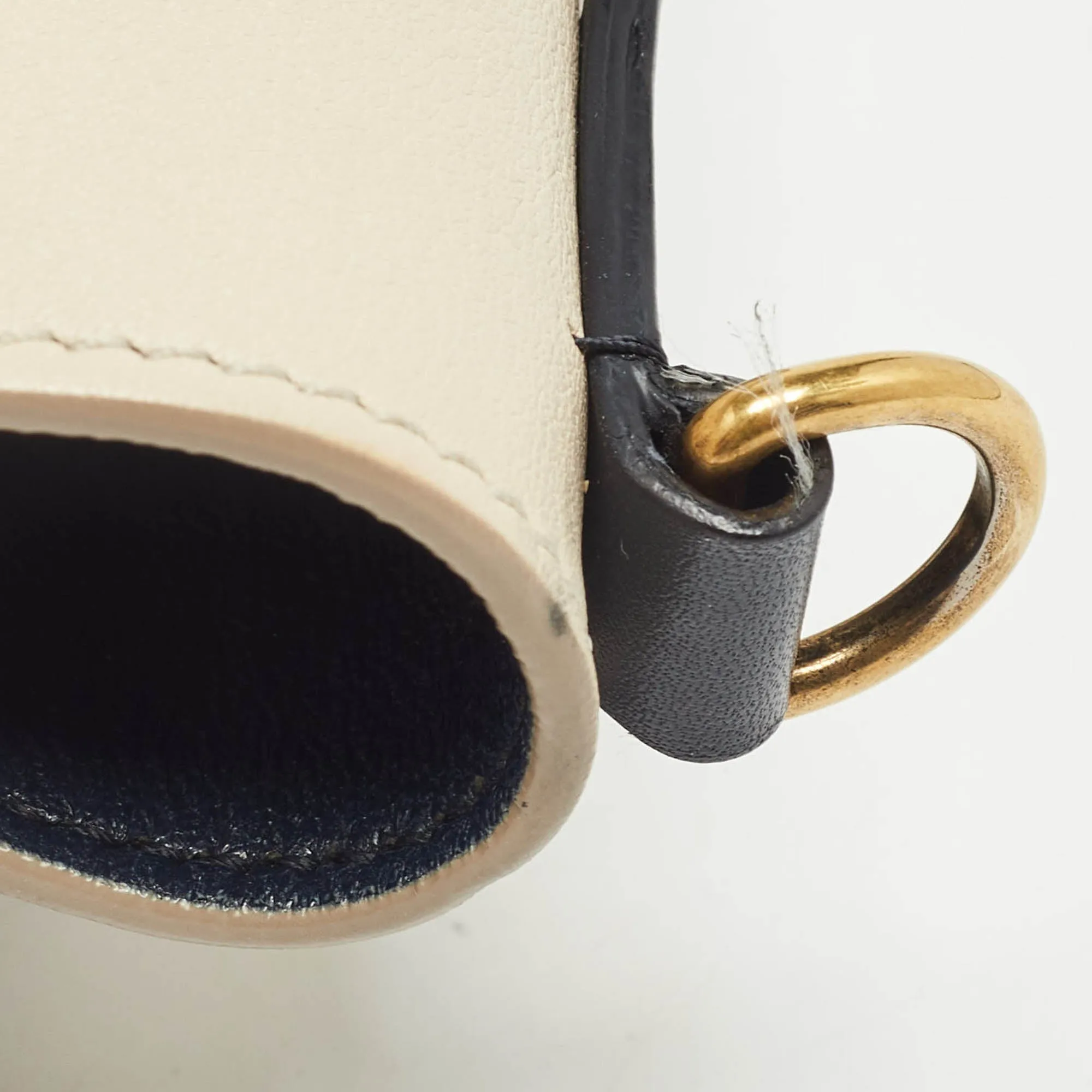 CELINE Tricolor Leather Nano Luggage Tote