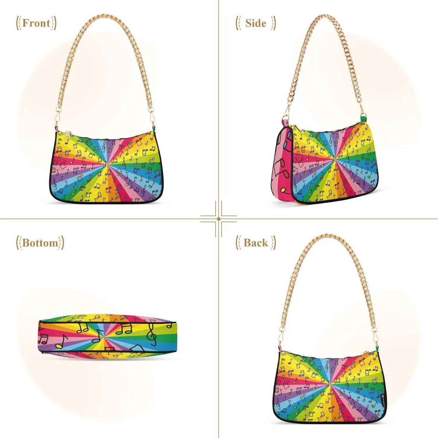 Chain Shoulder Bag Tote Handbag Purse for Women