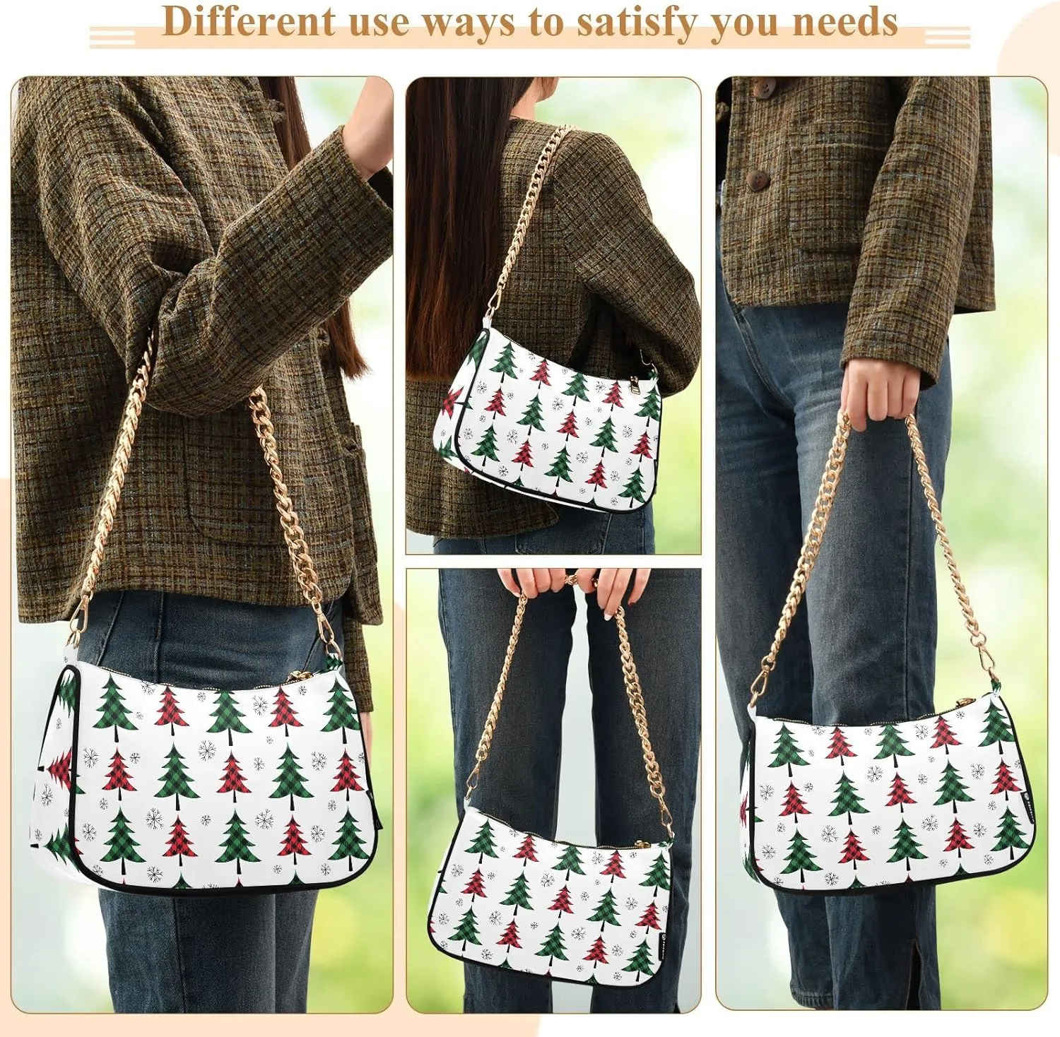 Chain Shoulder Bag Tote Handbag Purse for Women