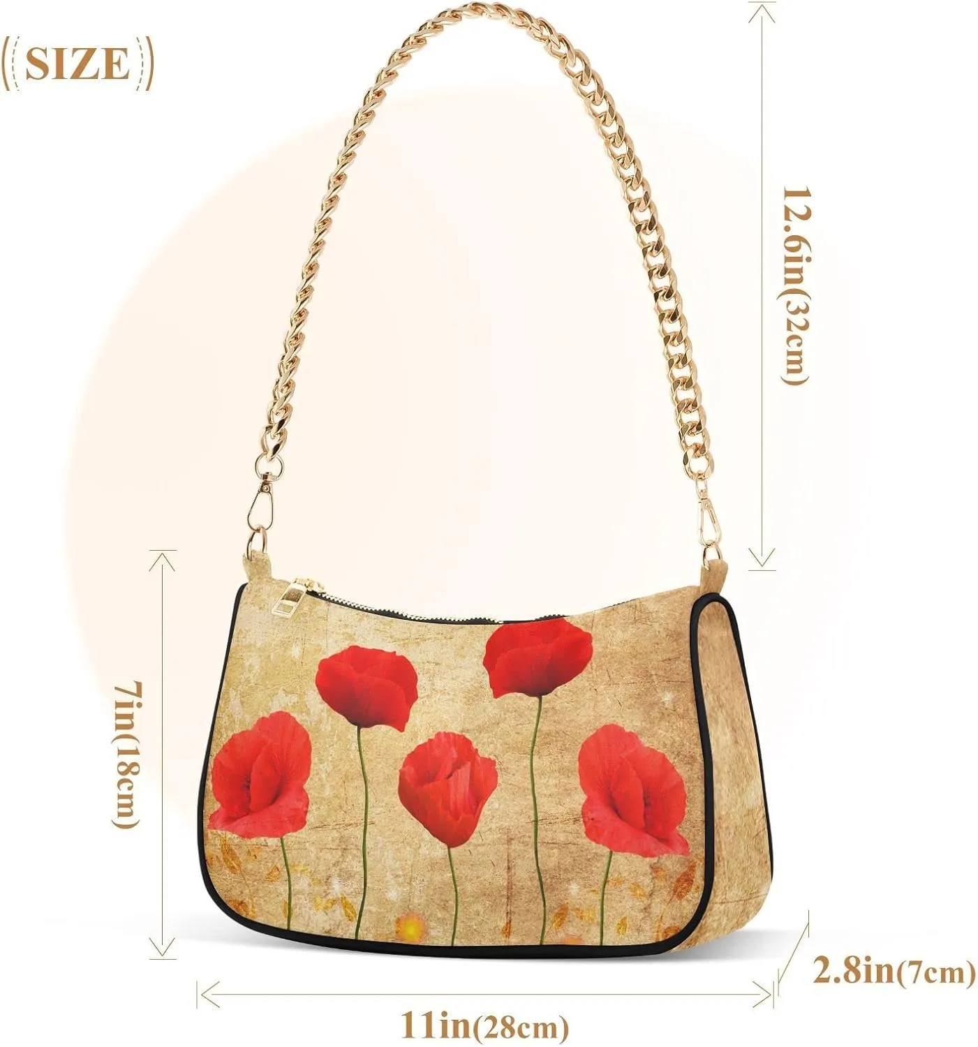 Chain Shoulder Bag Tote Handbag Purse for Women