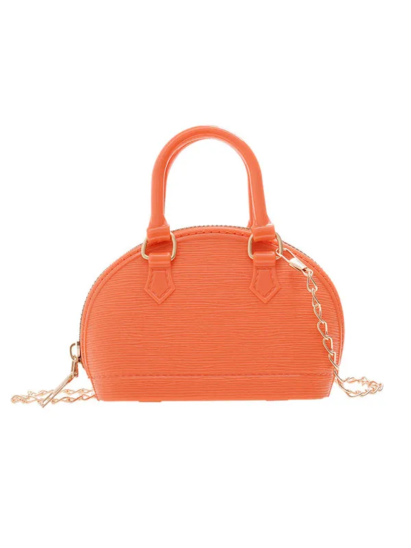 Chains Geometric Zipper Satchels Crossbody Bags