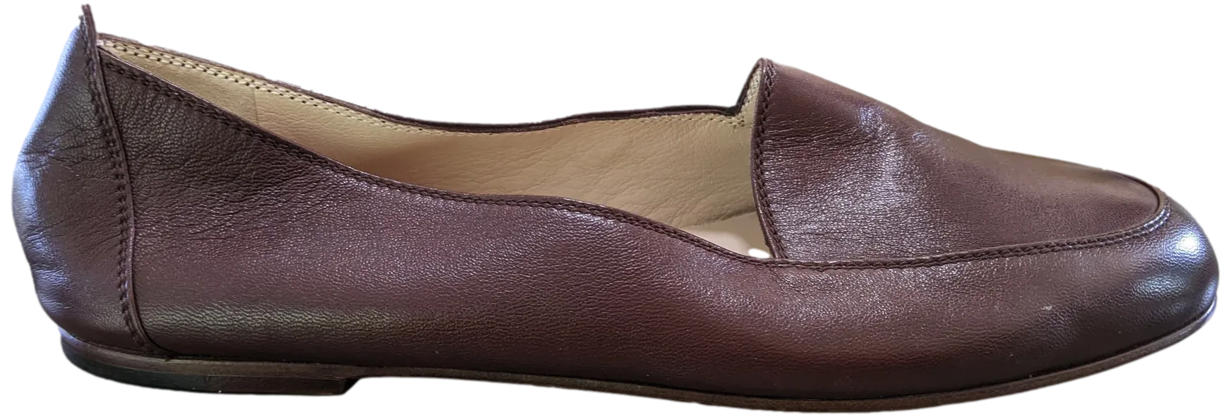 Chanel 1990s Chocolat Kid Ballet Flat Pumps Ballerines en Chevreaux Xtra Soft Sz 38.5, New!