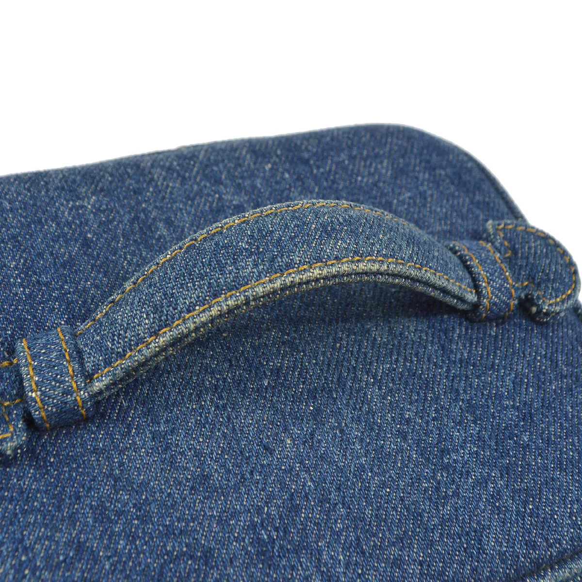 Chanel 1996-1997 Timeless Vanity Handbag Indigo Denim