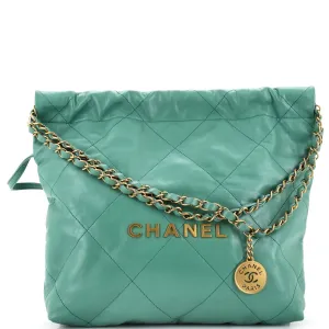 CHANEL 22 Chain Hobo Quilted Calfskin Small