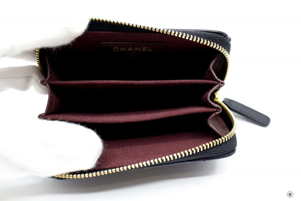 Chanel AP0216Y01864 Classic CC Coin Purse Black   C3906 Caviar Coin Purse Shw
