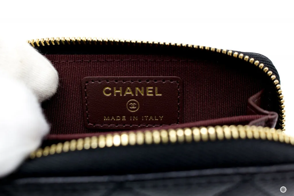 Chanel AP0216Y01864 Classic CC Coin Purse Black   C3906 Caviar Coin Purse Shw