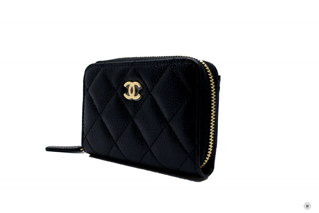 Chanel AP0216Y01864 Classic CC Coin Purse Black   C3906 Caviar Coin Purse Shw