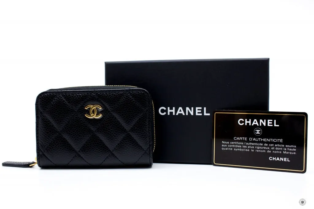 Chanel AP0216Y01864 Classic CC Coin Purse Black   C3906 Caviar Coin Purse Shw