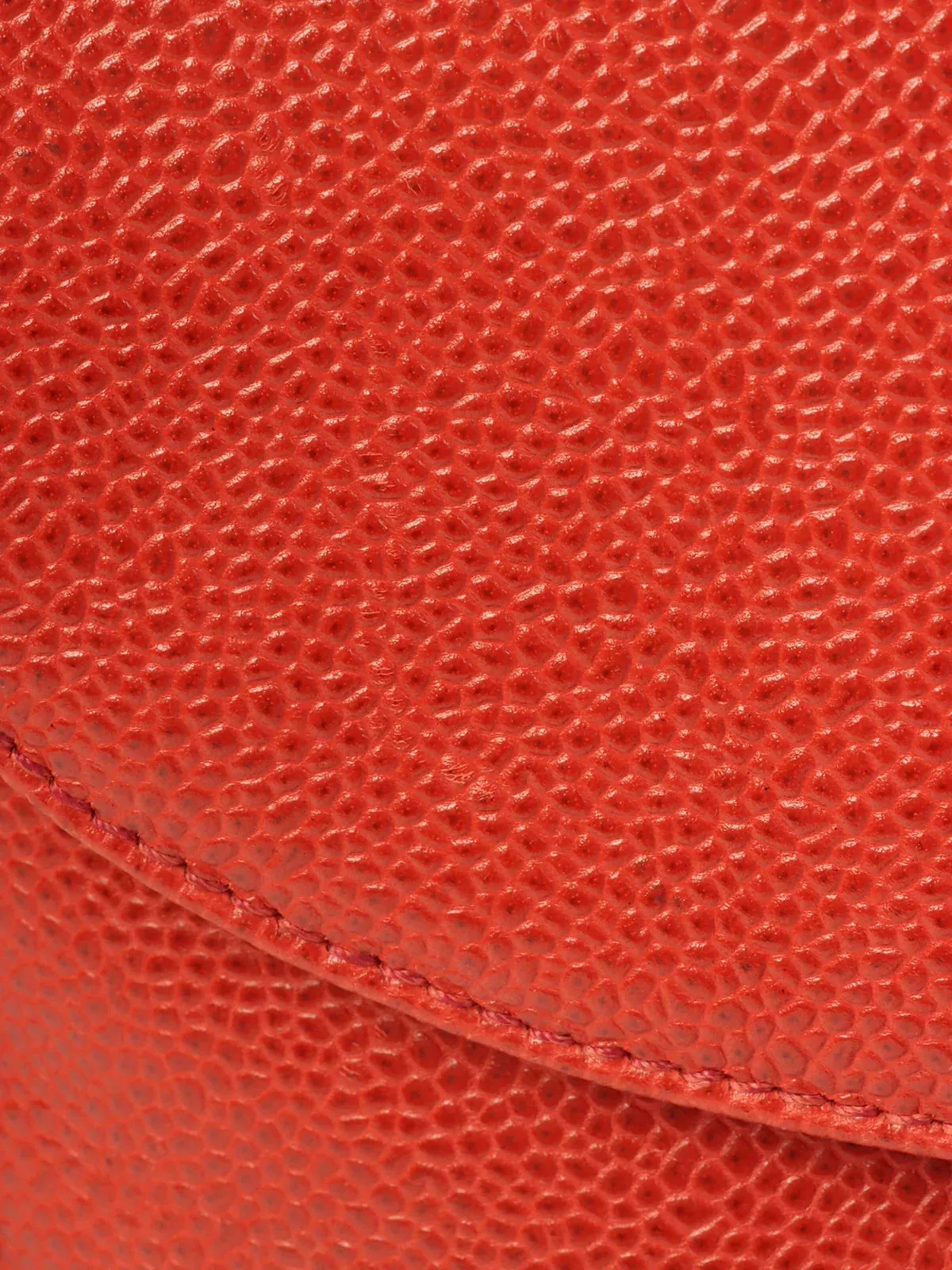 CHANEL Around 1995 Made Caviar Skin 6 Cc Mark Stitch Turn-Lock Backpack Red
