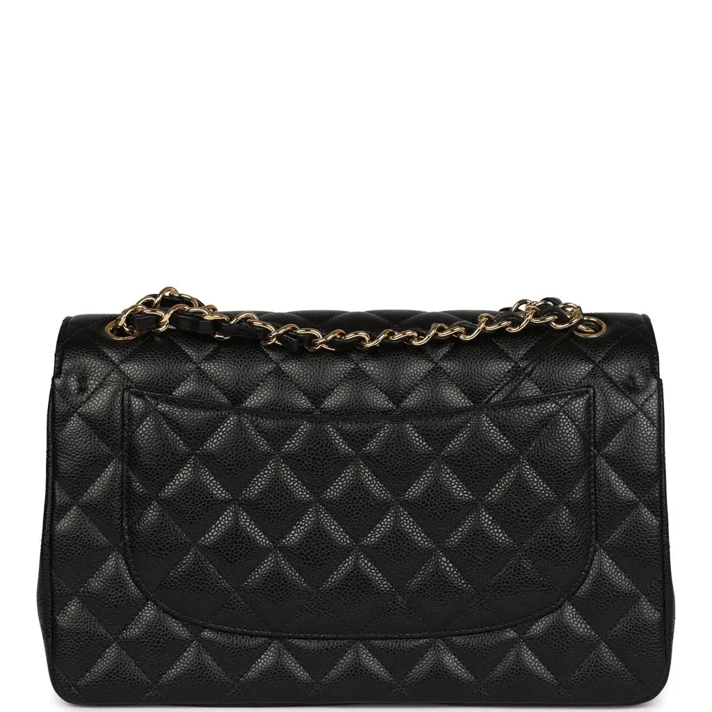 CHANEL CAVIAR QUILTED CLASSIC JUMBO DOUBLE FLAP BAG