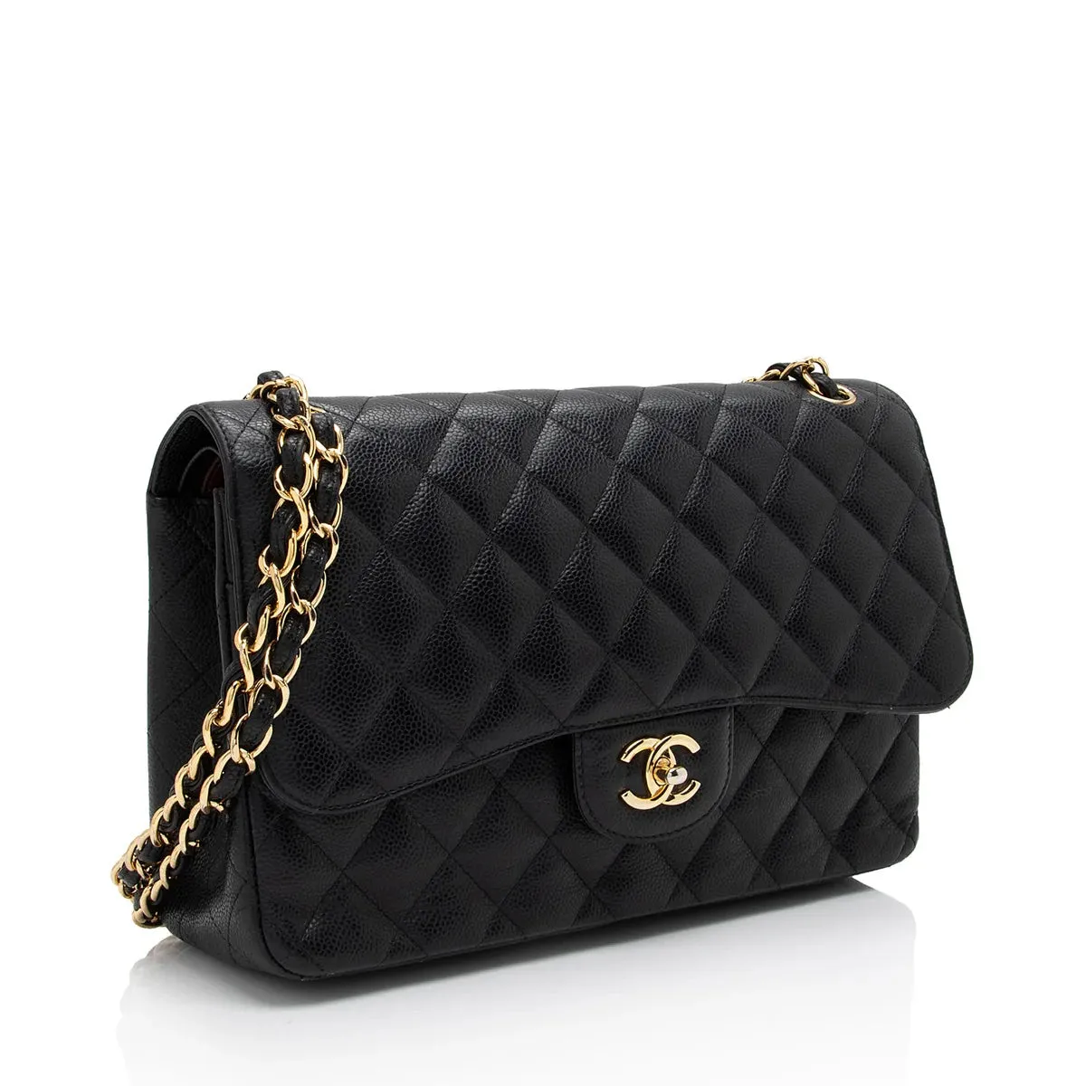 CHANEL CAVIAR QUILTED CLASSIC JUMBO DOUBLE FLAP BAG