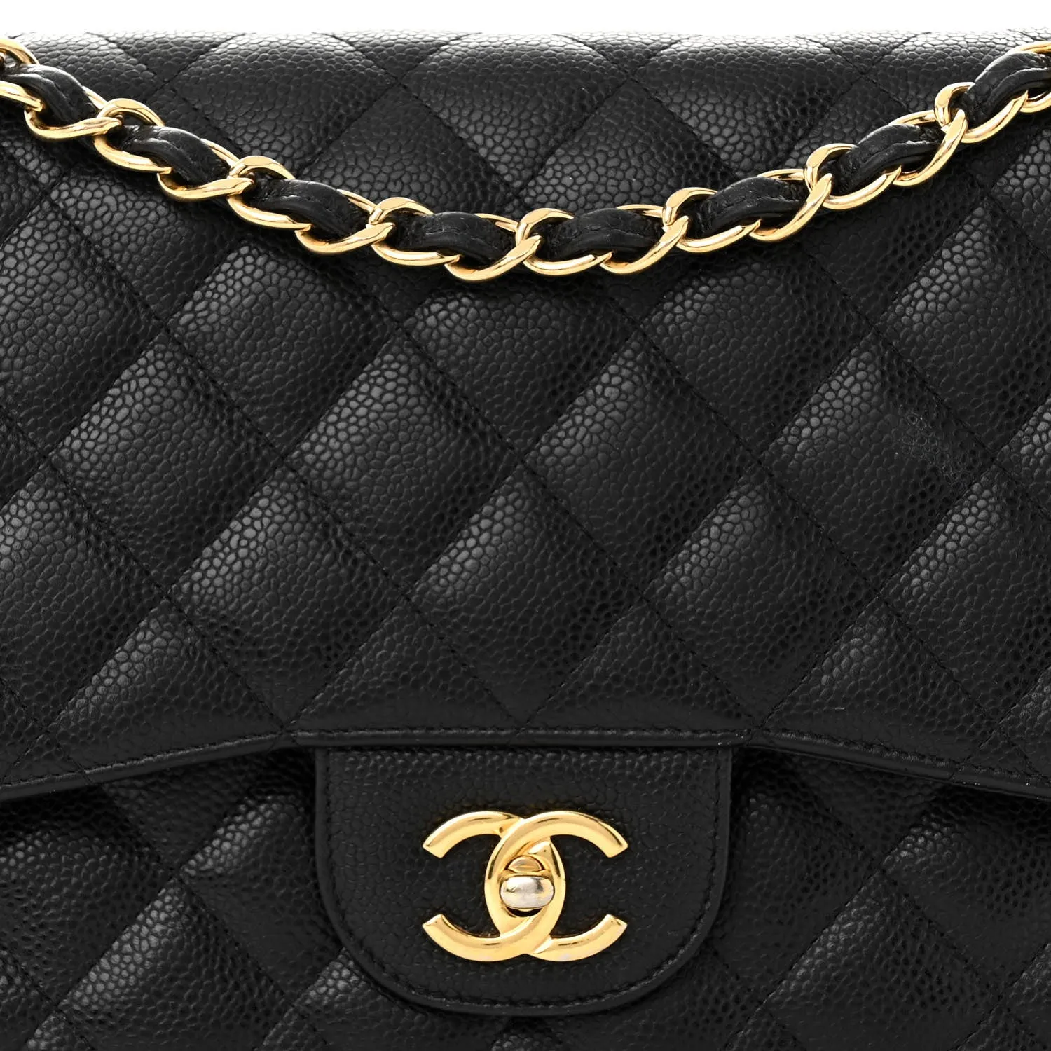 CHANEL CAVIAR QUILTED CLASSIC JUMBO DOUBLE FLAP BAG