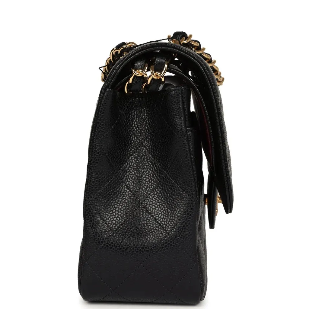 CHANEL CAVIAR QUILTED CLASSIC JUMBO DOUBLE FLAP BAG