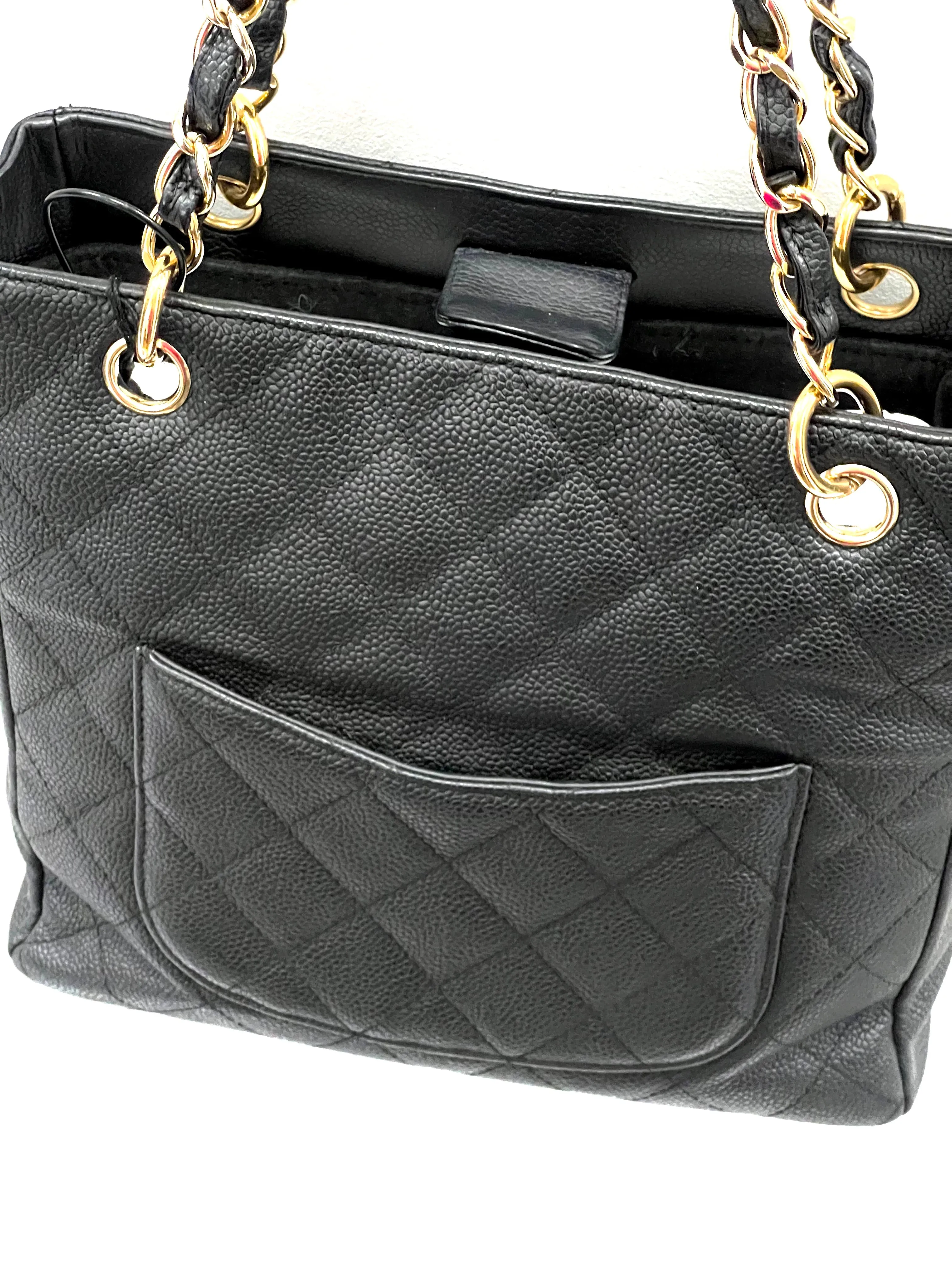 CHANEL CAVIAR QUILTED PETIT SHOPPING TOTE PST