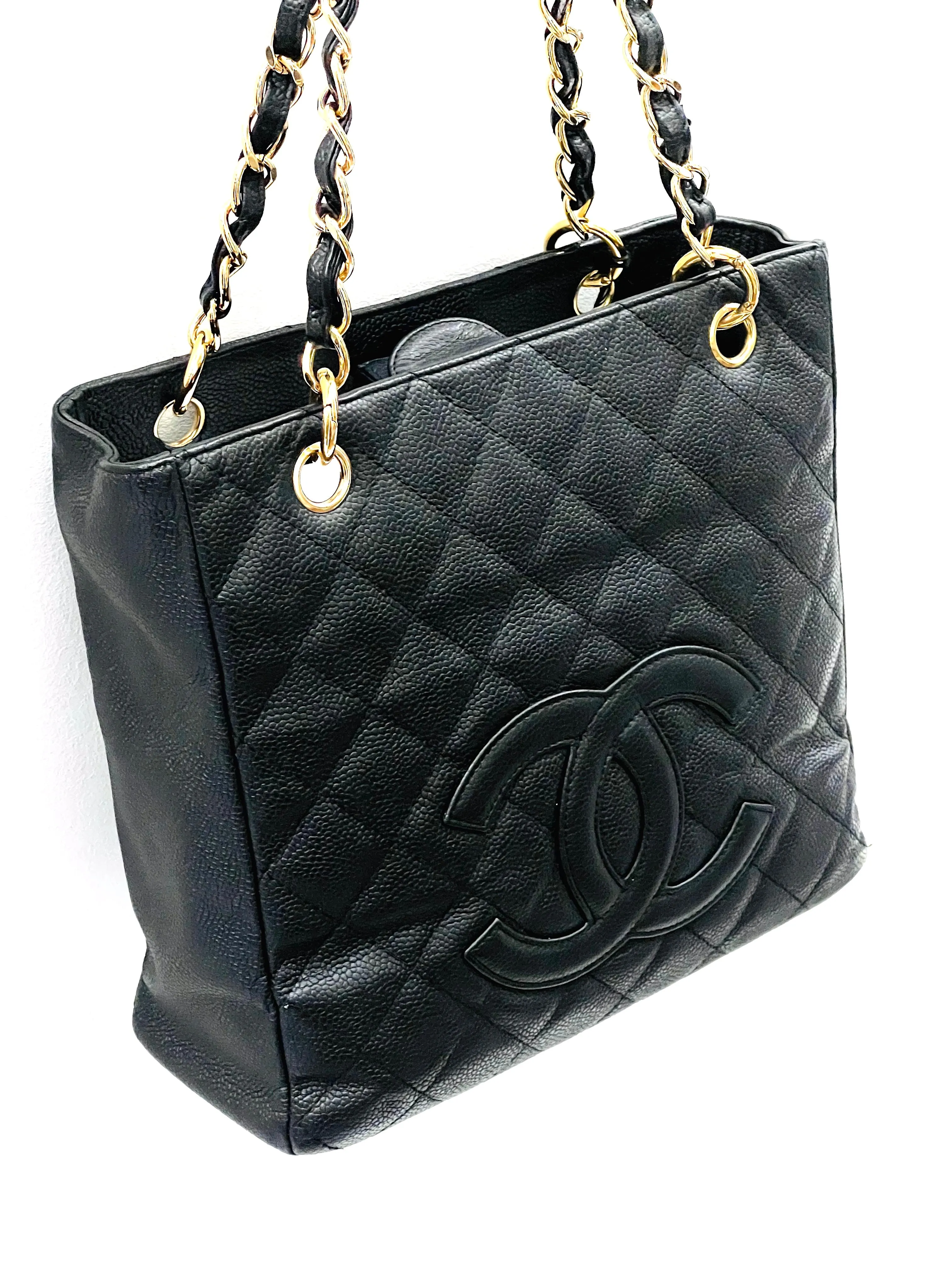 CHANEL CAVIAR QUILTED PETIT SHOPPING TOTE PST