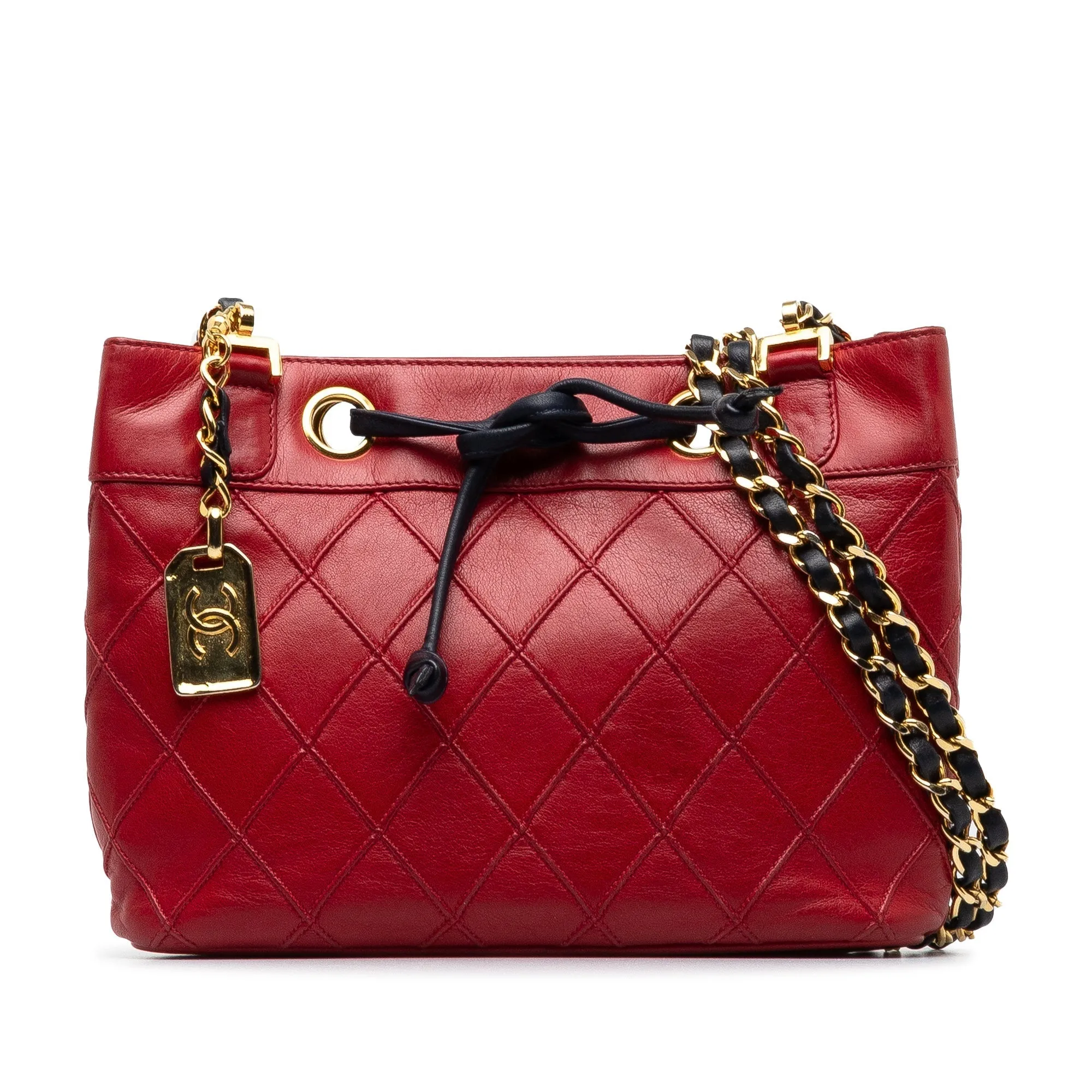 Chanel CC Bicolor Lambskin Shoulder Bag
