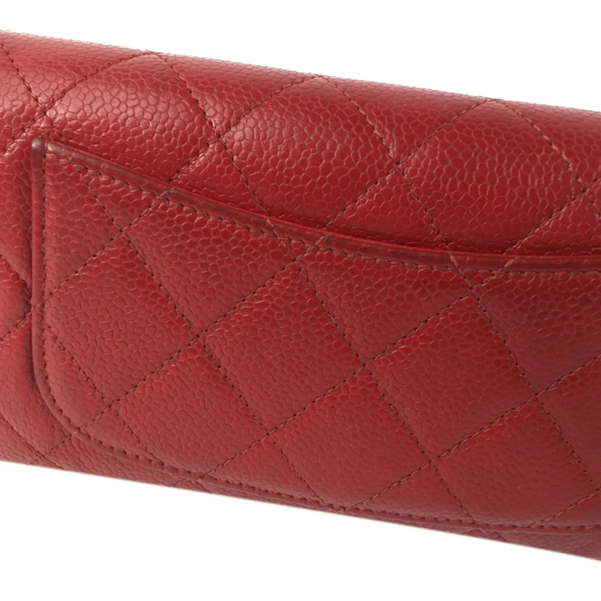 Chanel CC Caviar Trifold Wallet Long Wallets