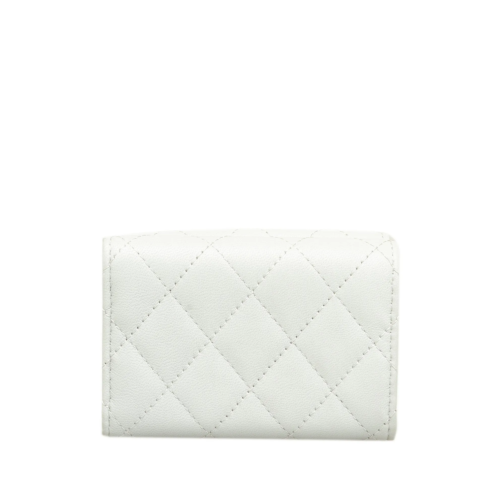 CHANEL CC Lambskin Trifold Flap Wallet Small Wallets
