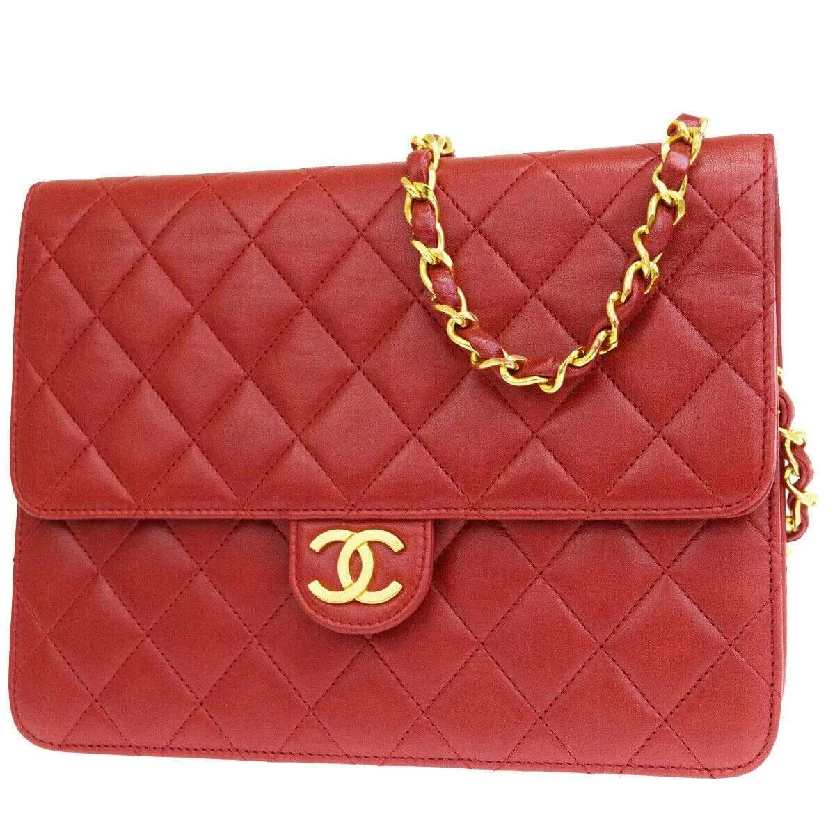 Chanel CC Matelasse 2Way Chain Shoulder Clutch Bag