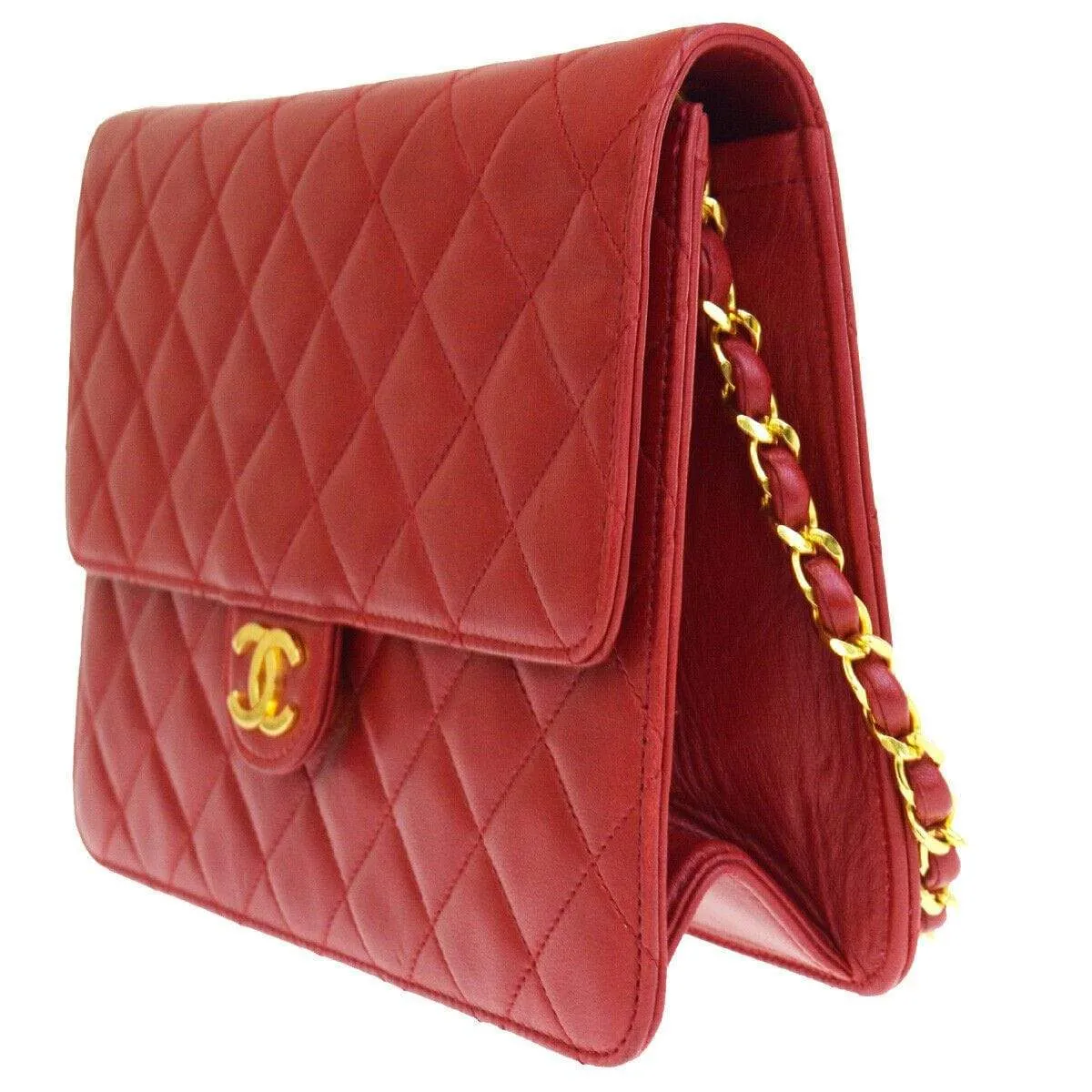 Chanel CC Matelasse 2Way Chain Shoulder Clutch Bag