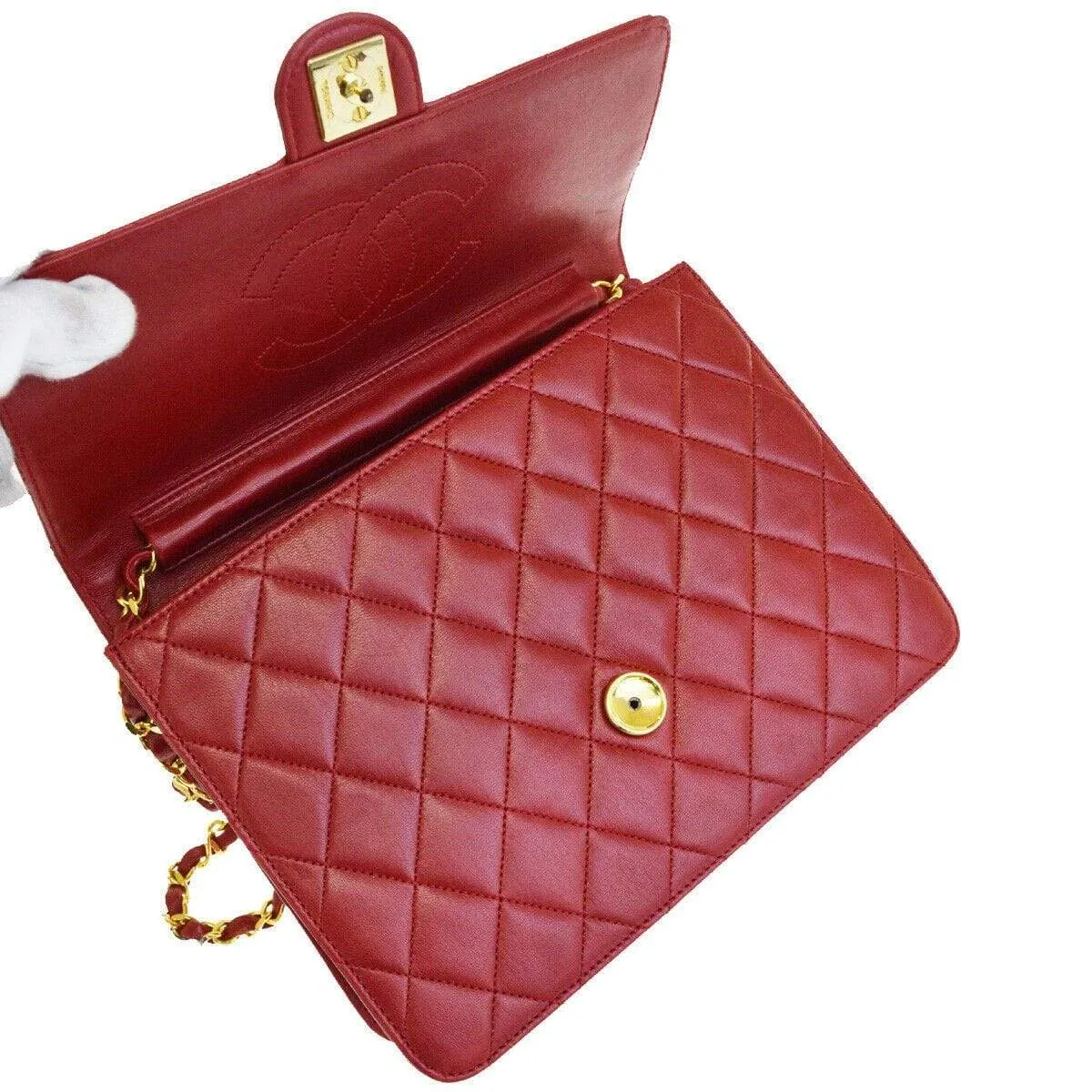 Chanel CC Matelasse 2Way Chain Shoulder Clutch Bag