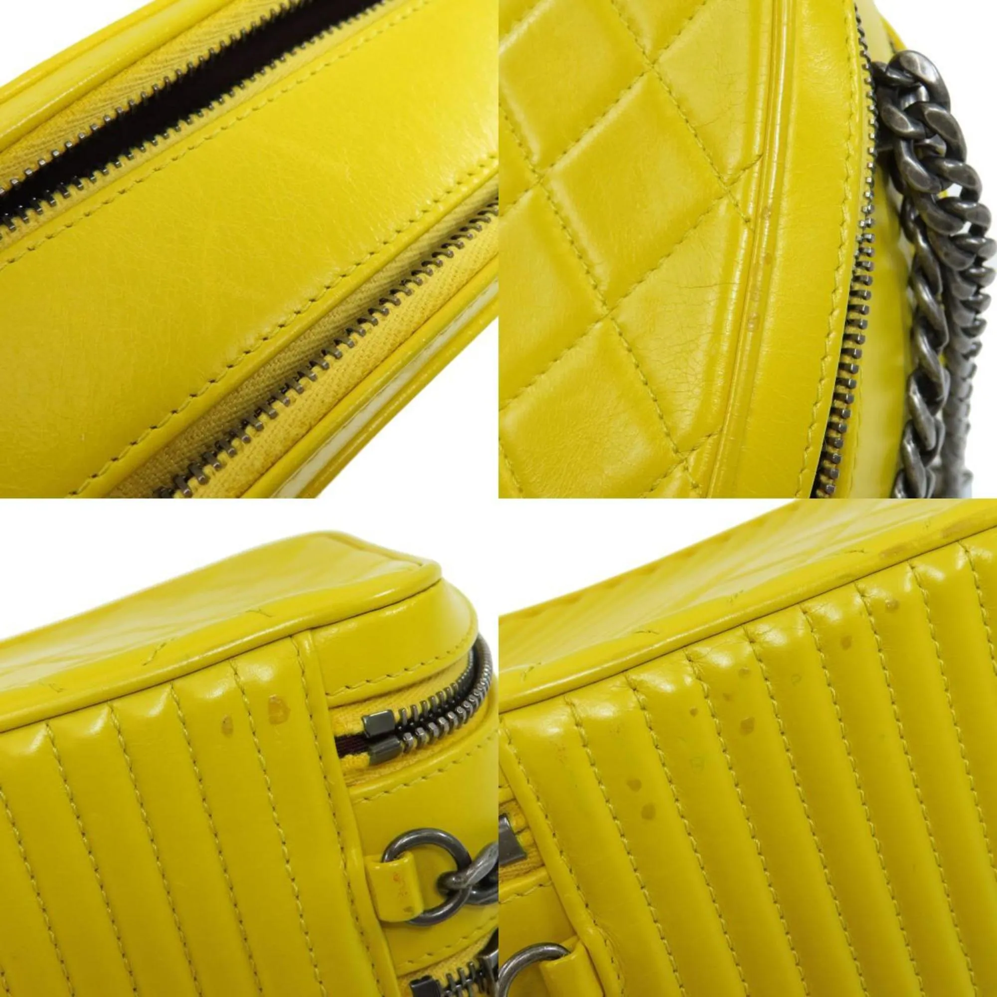 CHANEL chain shoulder bag calf ladies