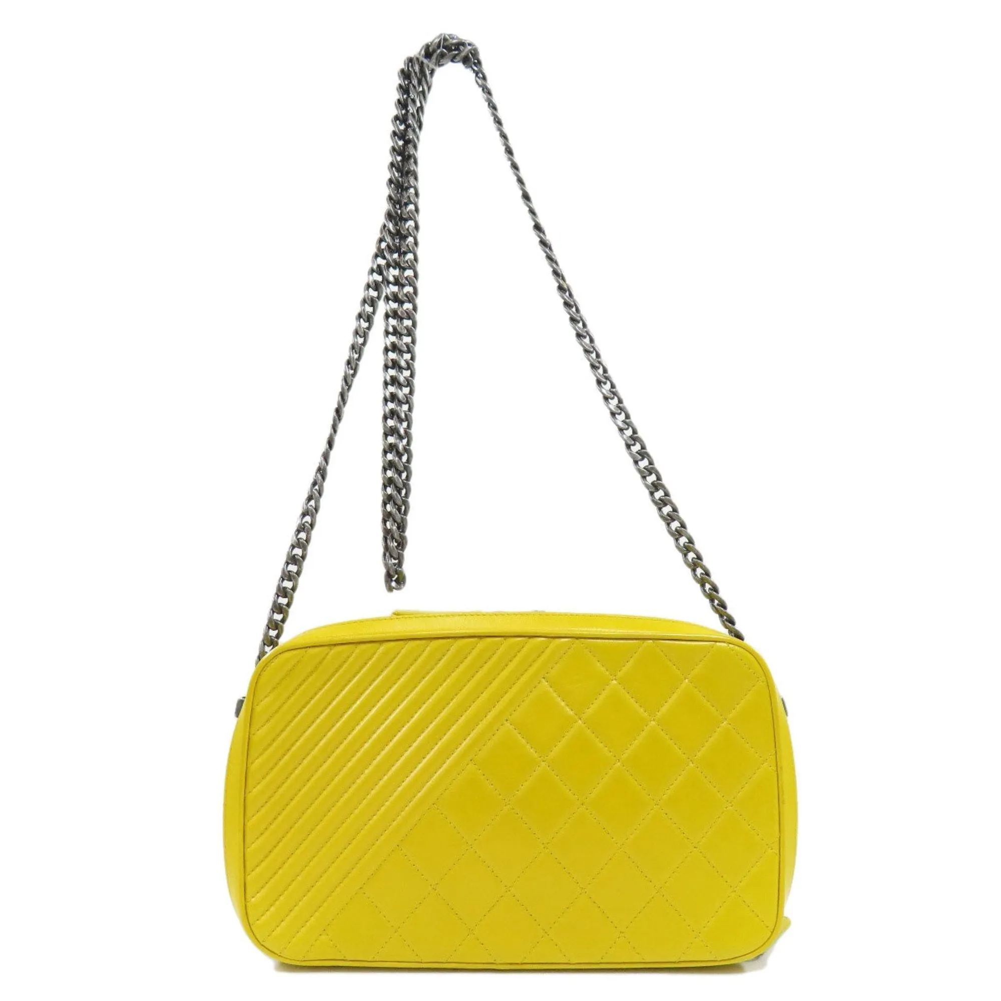 CHANEL chain shoulder bag calf ladies
