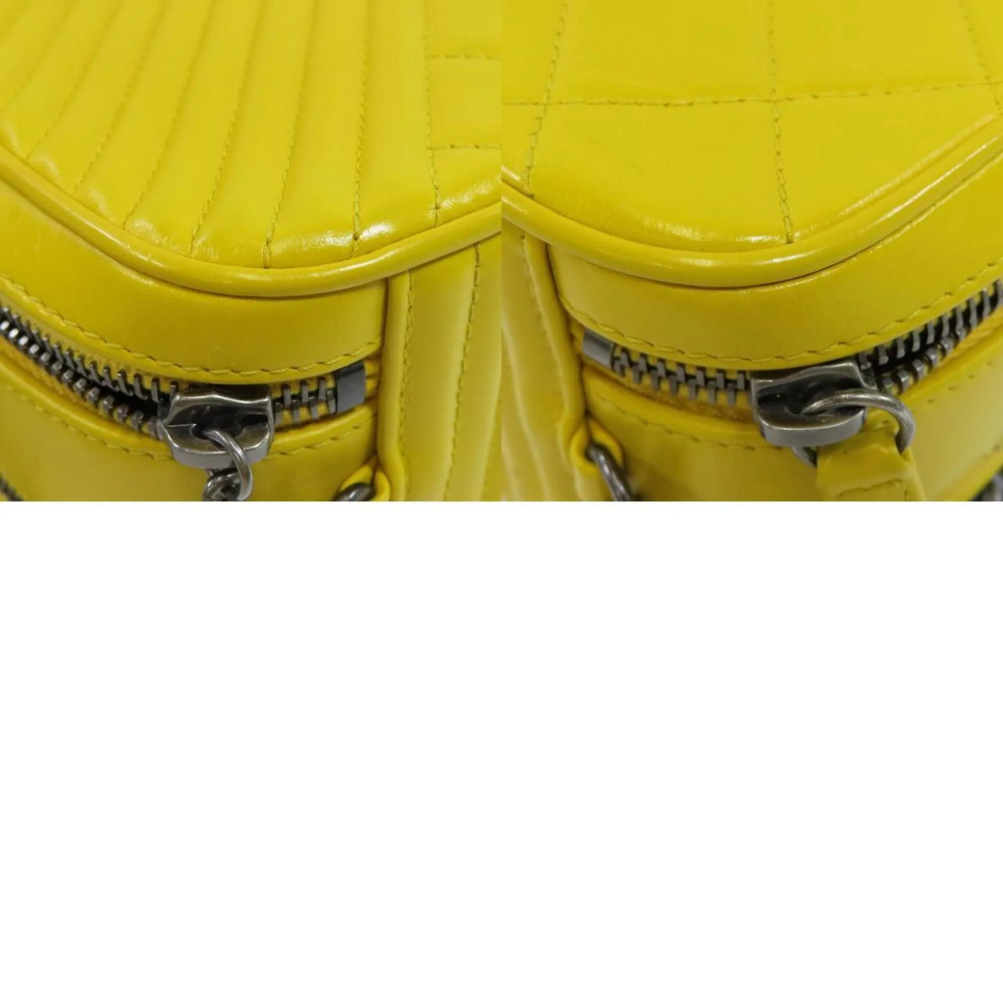 CHANEL chain shoulder bag calf ladies