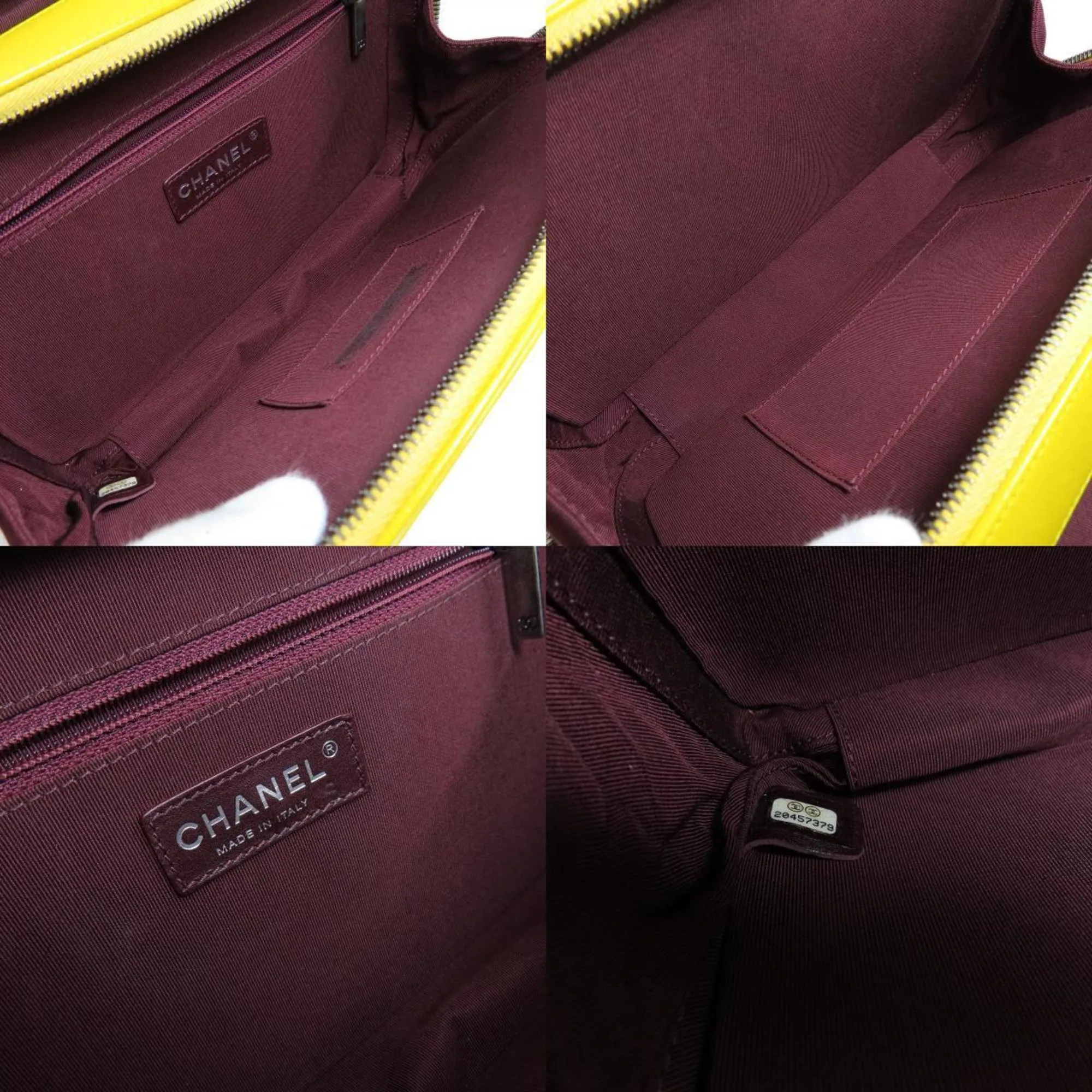 CHANEL chain shoulder bag calf ladies