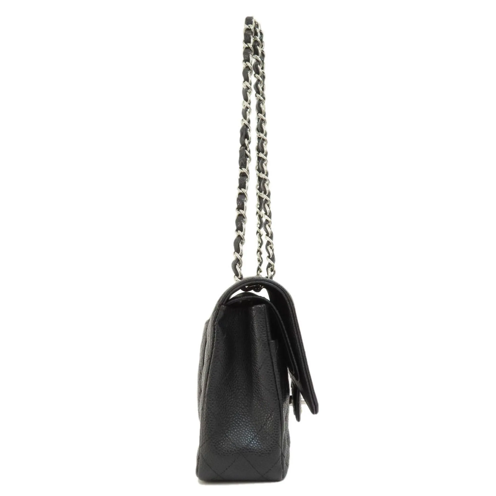 CHANEL Chain Shoulder Matelasse Bag Caviar Skin Women's