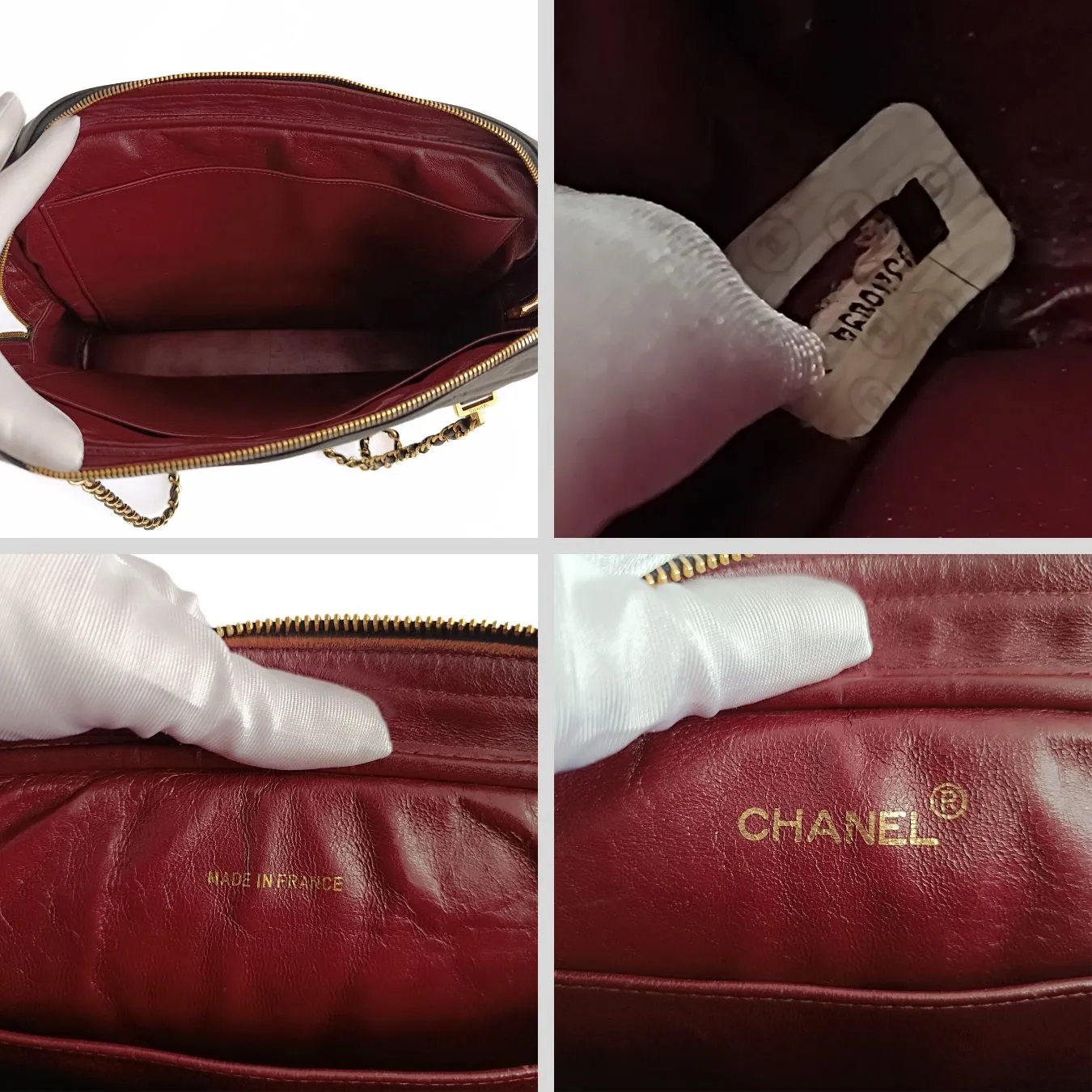 CHANEL Chanel Chanel borsa a spalla Grand Shopping in pelle matelasse nera