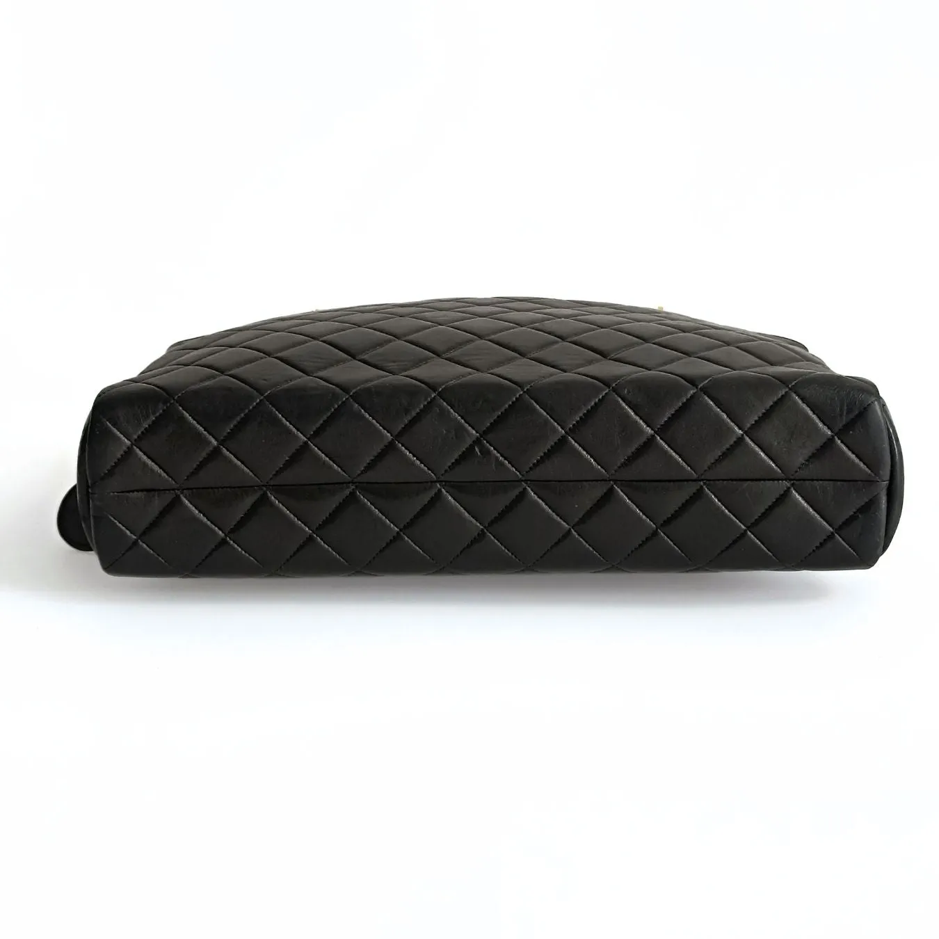 CHANEL Chanel Chanel borsa a spalla Grand Shopping in pelle matelasse nera