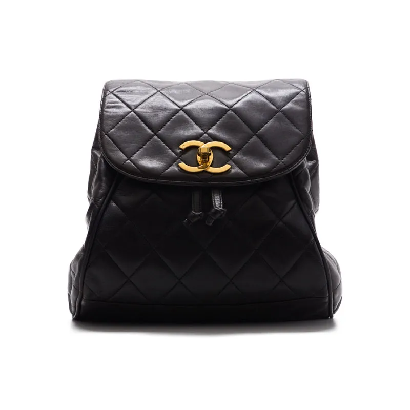 CHANEL CHANEL Matrasse Decacoco Chain Rucksack Black   Bag Chain Rucksack Lady Chain Rucksack Hybrid 【 Delivery】  Chain Rucksack