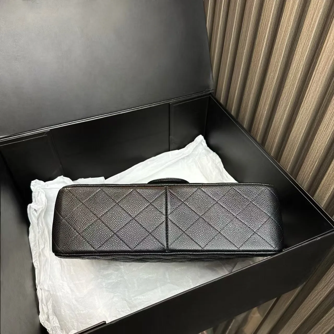 Chanel Classic Flap Black Leather Shoulder Bag