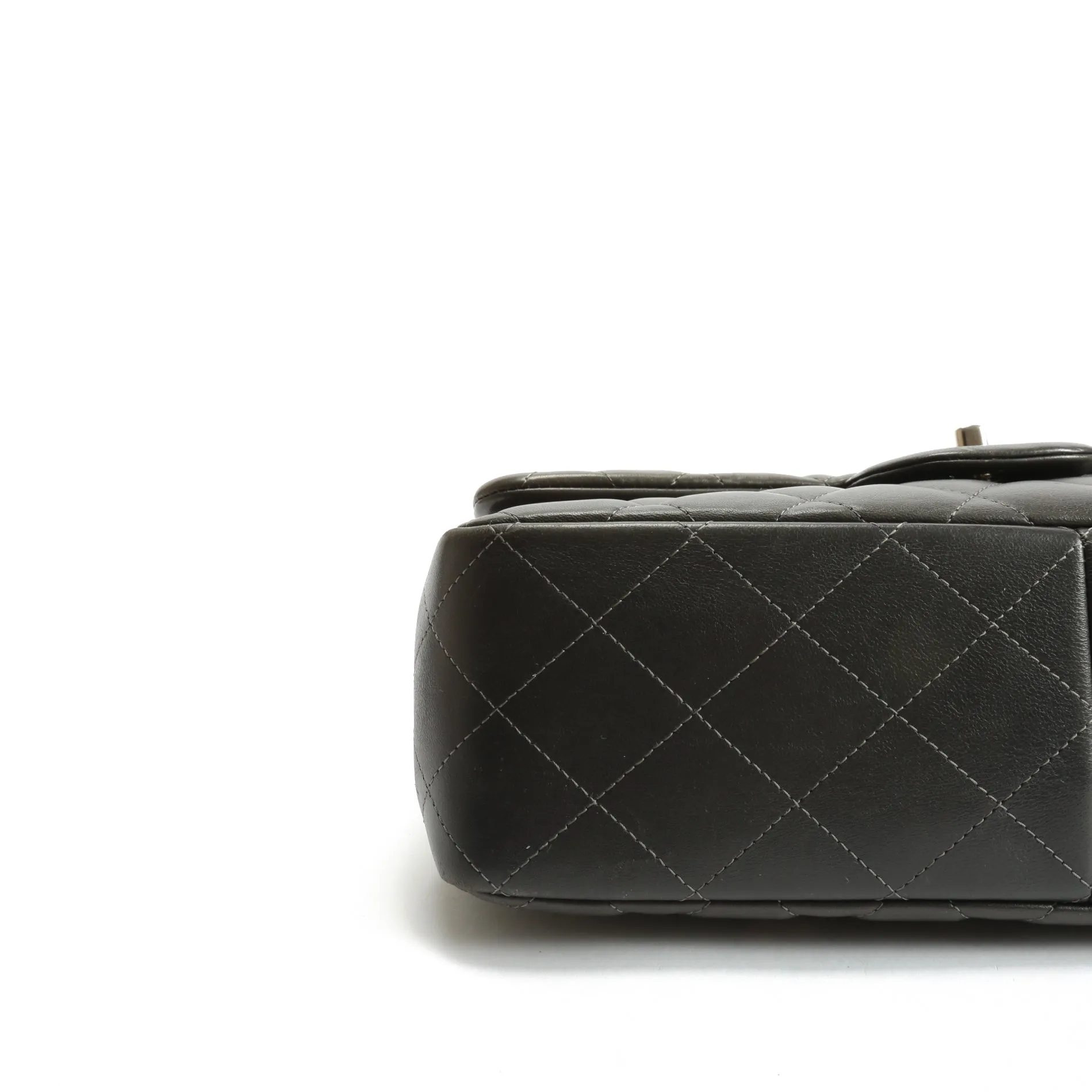 CHANEL Classic Jumbo Double Flap Lambskin- Grey