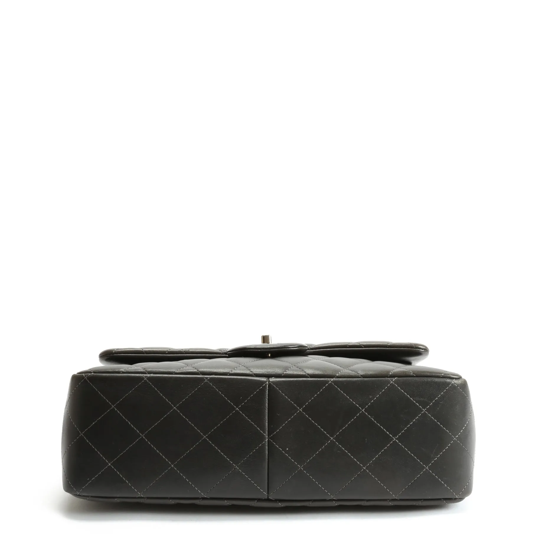 CHANEL Classic Jumbo Double Flap Lambskin- Grey