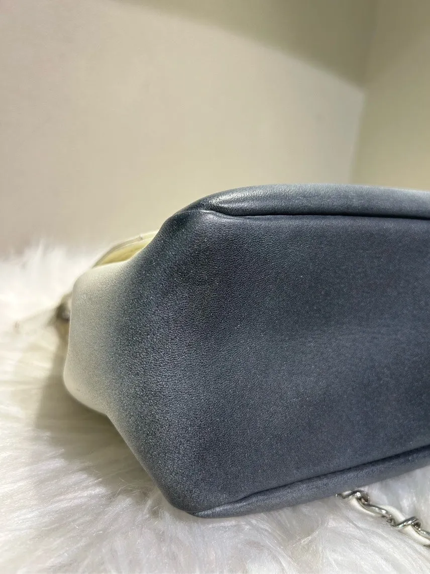 Chanel Classic Quilted White Chain Shoulder Bag