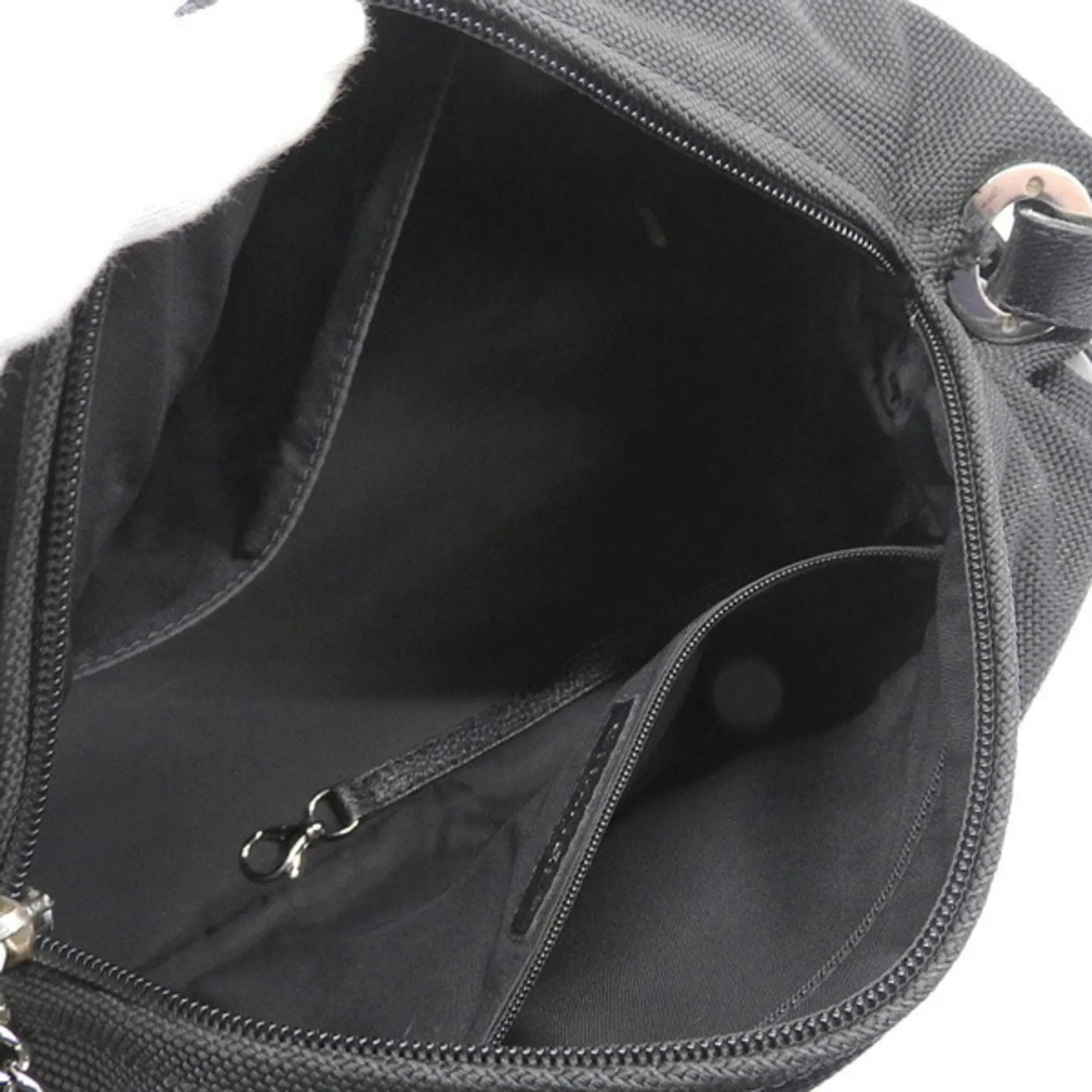 Chanel Coated Canvas Leather Paris Biarritz Coco Mark One Shoulder Bag A34205 Black Ladies